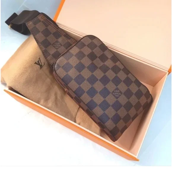 Louis Vuitton Damier Ebene Geronimo Sling Bag EUC!